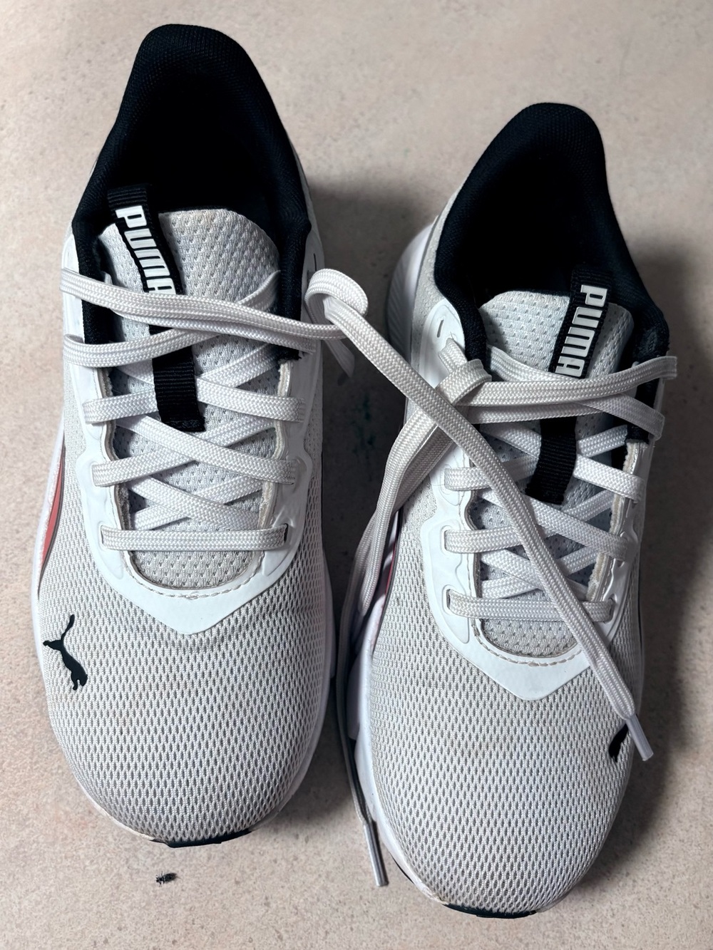 Puma White and Black Women's Athletic Sneakers
